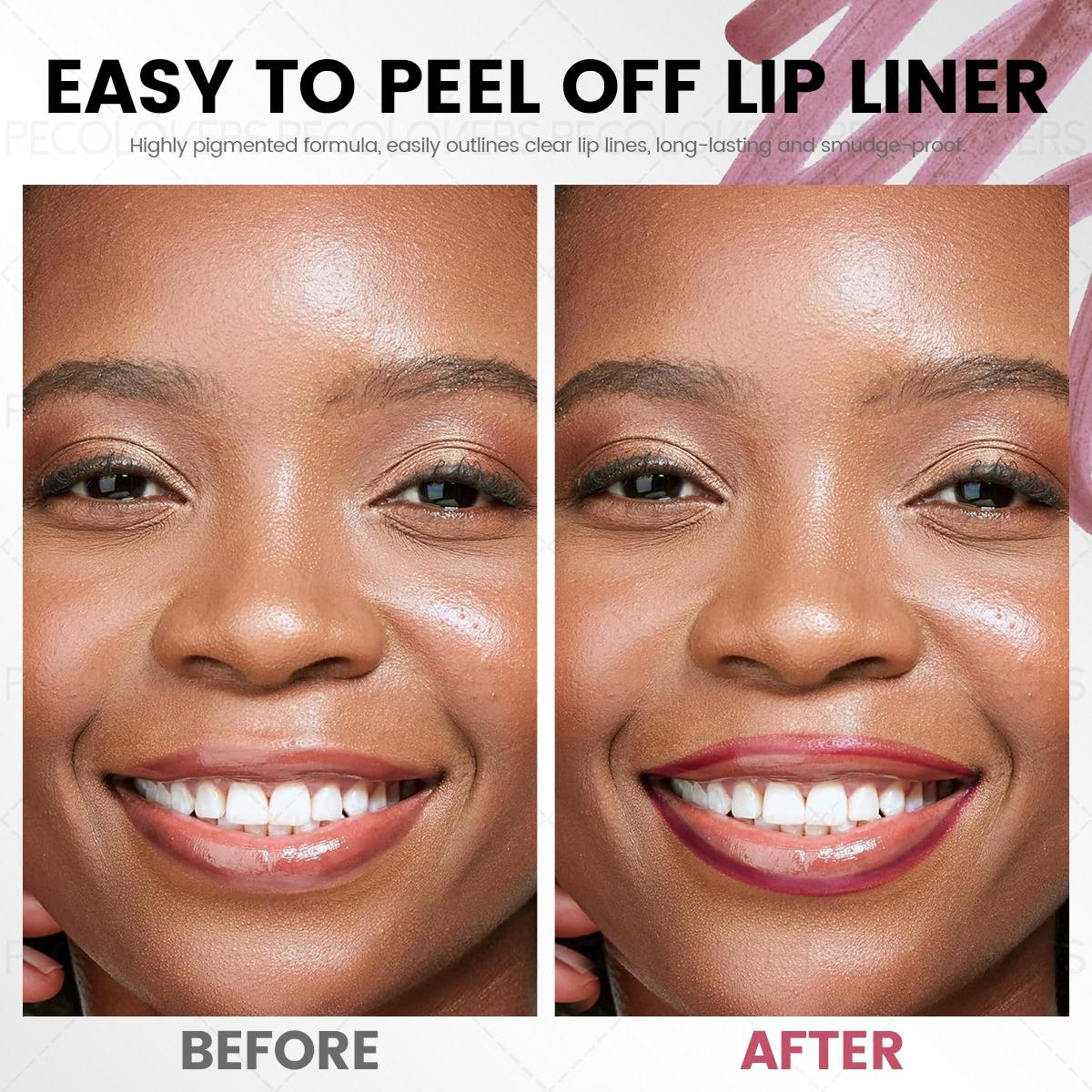 1 Pc Peel-Off Lip Stain, Long-Lasting Intensely Pigmented Waterproof Pink Lip Tint, Transfer-Proof Non-Stick Cup Natural Lip Stain, Women's Makeup Cosmetics, Lip Products Makeup
