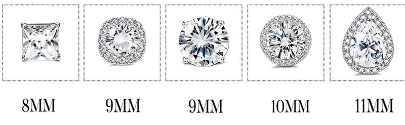 FASACCO Cubic Zirconia Clip-on Earrings for Women Non-Pierced Clip Earrings with Sparkling CZ Stones Elegant and Durable for Gift Jewelery