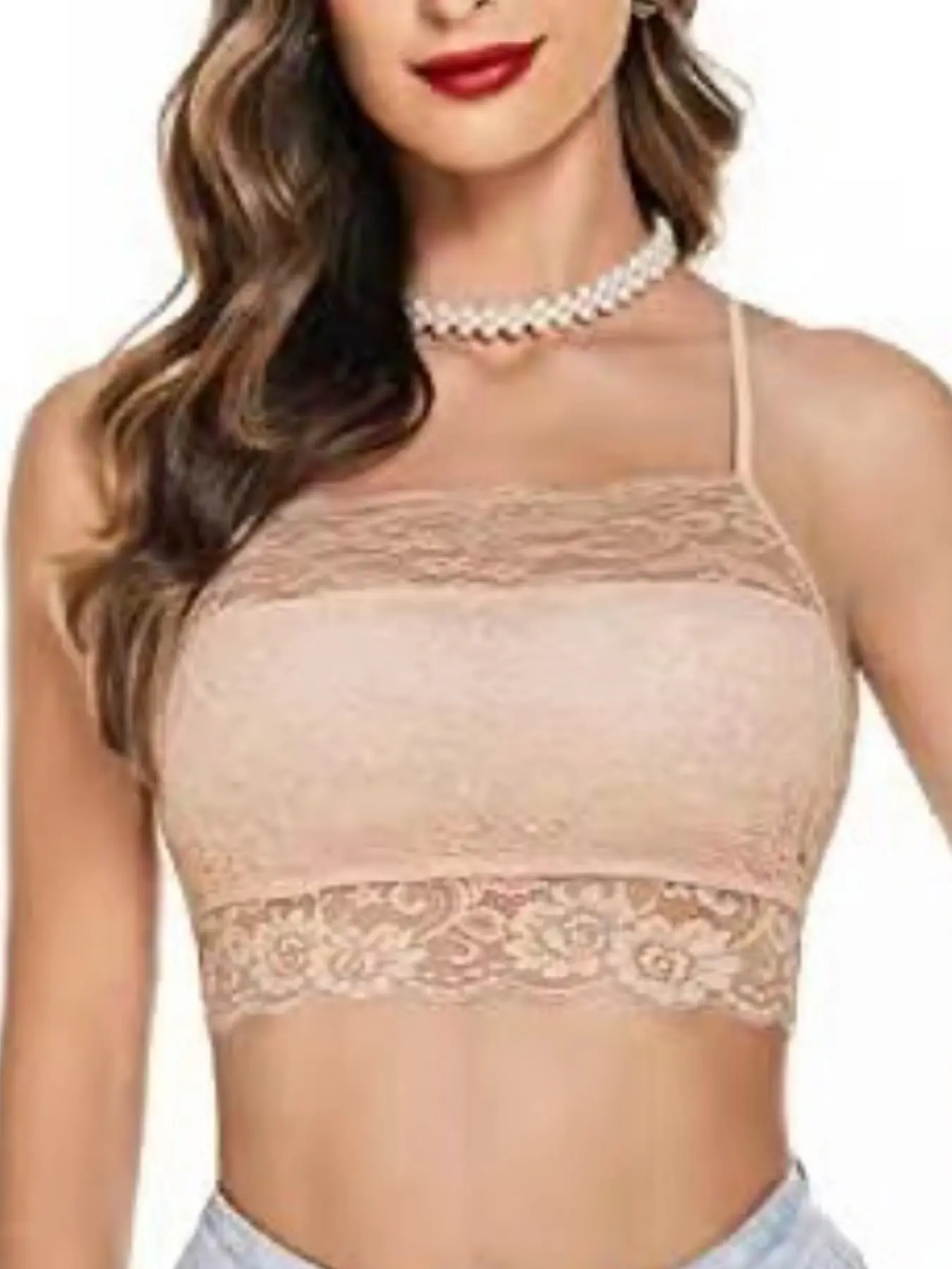 1pc, White, Black, Nude, Red, Brown, Light Purple, Blue, New‑Style Camisole, Wear‑Outside Bandeau Bra Top for Women, Small‑Chest Push‑Up Korean‑Style Top Shapewear