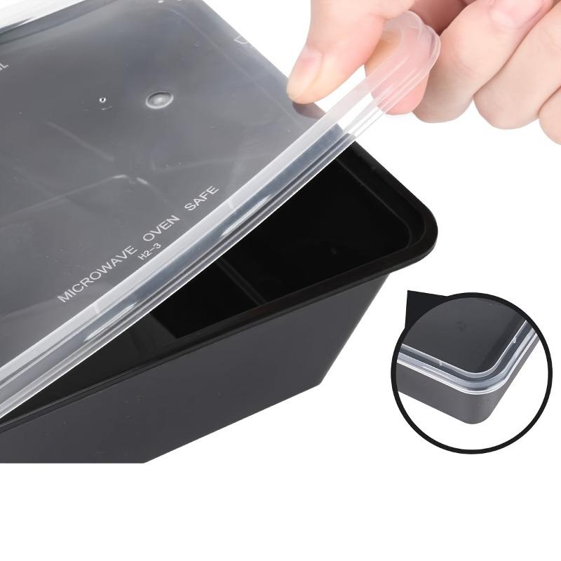 20/50pcs Leak-Proof Meal Prep Storage Box with Lid, 500ML Food-Grade Plastic, Stackable, Ideal for Healthy Outing Crisper