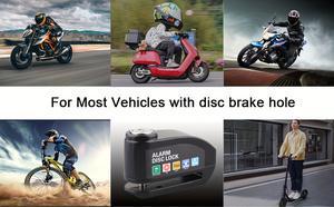 oein Loud Bike Security Lock, Disc Brake Lock, Top-Quality Motorcycle Lock, 110Db Alarm System, Vibration And Motion Detection, Expert Anti-Theft Features, User-Friendly And Portable, IP65 Rated, Motorcycle Locks Anti Theft