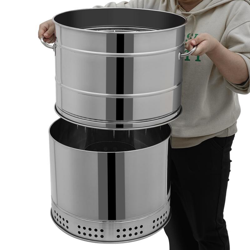 Portable Stainless Steel BBQ Grill for Outdoor Cooking with 50 Skewers Charcoal Camping Picnic Beach Party Barbecue Grill Set Accessories High Heat Resistant Modern Design Easy Assembly