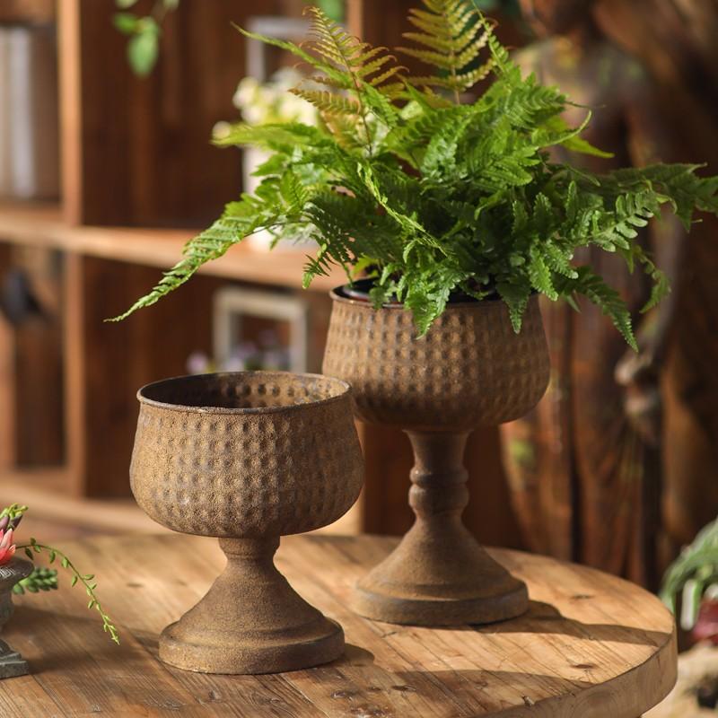 American Retro Distressed Flower Pot Ornaments, Garden Decor, Coffee Shop, Bar, Bed and Breakfast, Courtyard, Balcony, Vase