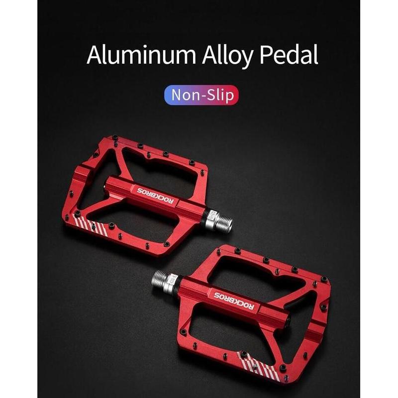 ROCKBROS Pedals Bicycle Aluminum Alloy Sealed Bearing Pedal Ultralight Non Slip Waterproof Mountain Bike Road Bike Pedal Cycling Accessories ROCKBROS Pedals Bicycle Aluminum Alloy Sealed Bearing Pedal Ultralight Non Slip Waterproof Mountain Bike Road Bike Pedal Cycling Accessories