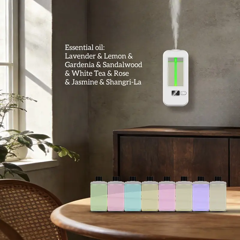 Smart Aromatherapy Spray Humidifier, 6-Stage Timer, Long-Lasting Odor Removal, USB Fast Charging, Large Space Essential Oil Diffuser