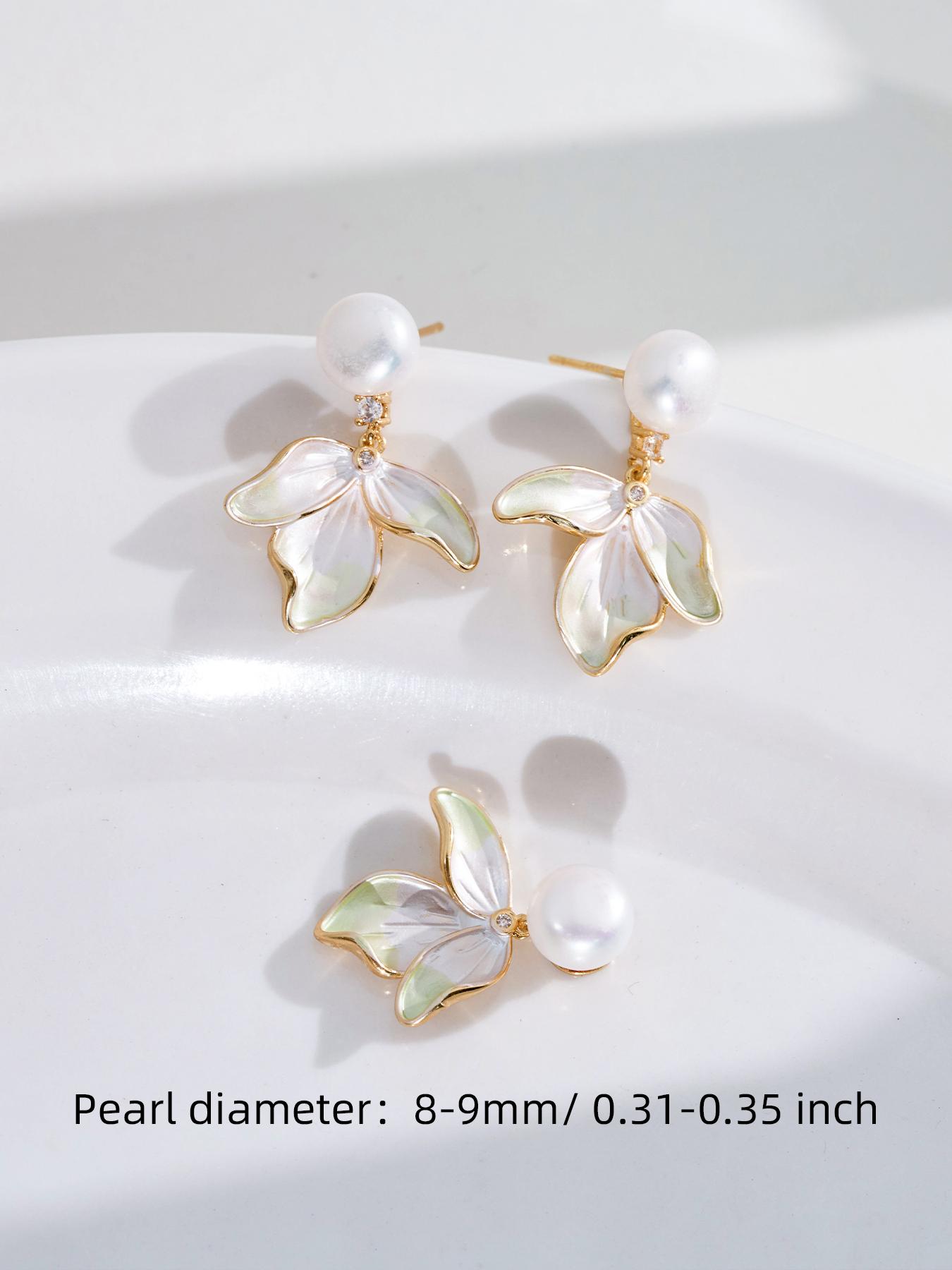 Freshwater Pearl Set, Briolette Pearls 8-9mm, High-Quality Freshwater Pearls, Ideal for Jewelry Making & Collecting
