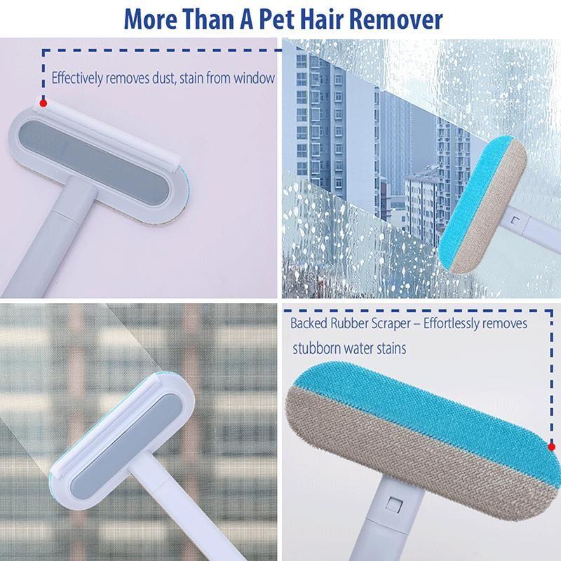 Multi-Functional Pet Bidirectional Felt Bristle Adhesive Brush, Effective Cleaning Tool Hair Remover for Cats and Dogs, Ideal for Sofa, Carpet, and Pet Beds