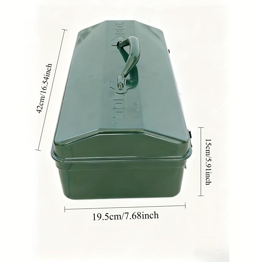 Industrial Grade Multi-Functional Tool Box, Portable Dual Layer Stainless Steel Back Panel, Thick Design, Shockproof, Waterproof, Freeze Resistant, Tool Organizer