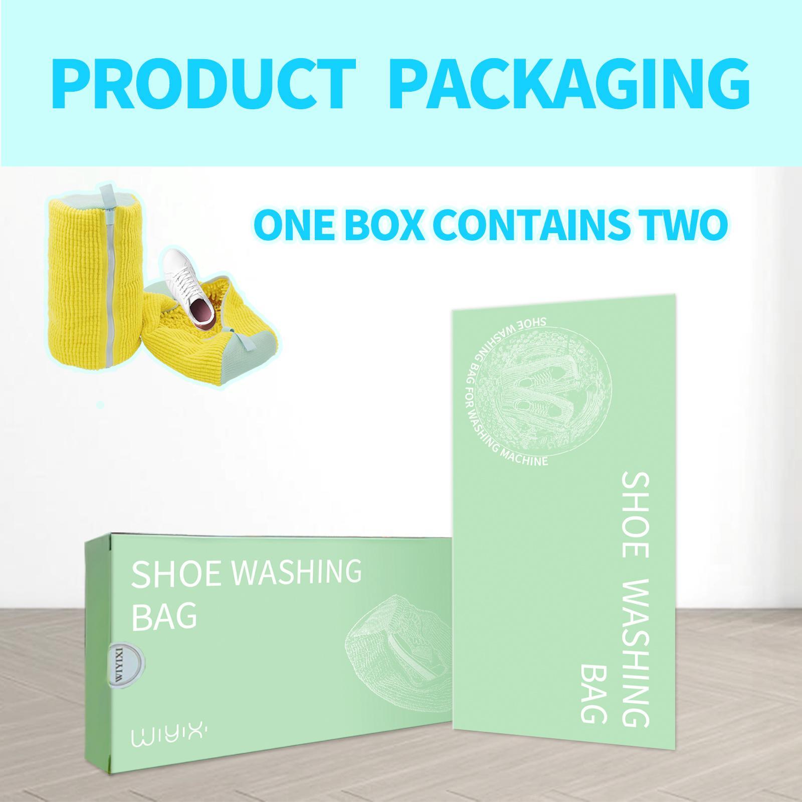 Premium Shoe Washing Bag for Washing Machine - Durable Mesh Fabric with Secure Zipper Closure for All Footwear Types - 1pcs/2-pcs Set with Gift Box Premium Shoe Washing Bag for Washing Machine - Durable Mesh Fabric with Secure Zipper Closure for All Footwear Types - 1pcs/2-pcs Set with Gift Box
