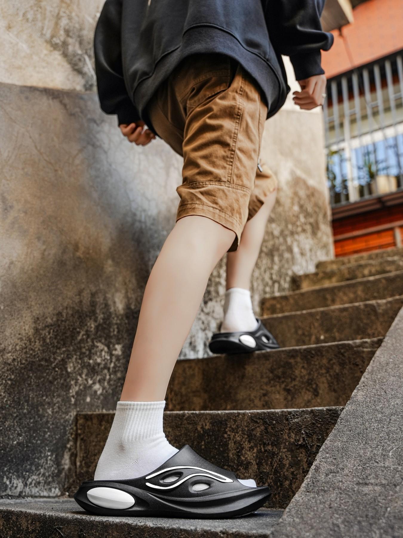 Men's Coconut Sandals, Summer Outdoor Anti-Slip Breathable Sports Shoes, Indoor Bathroom Beach Slippers, New Paint Series, Dual Sizes