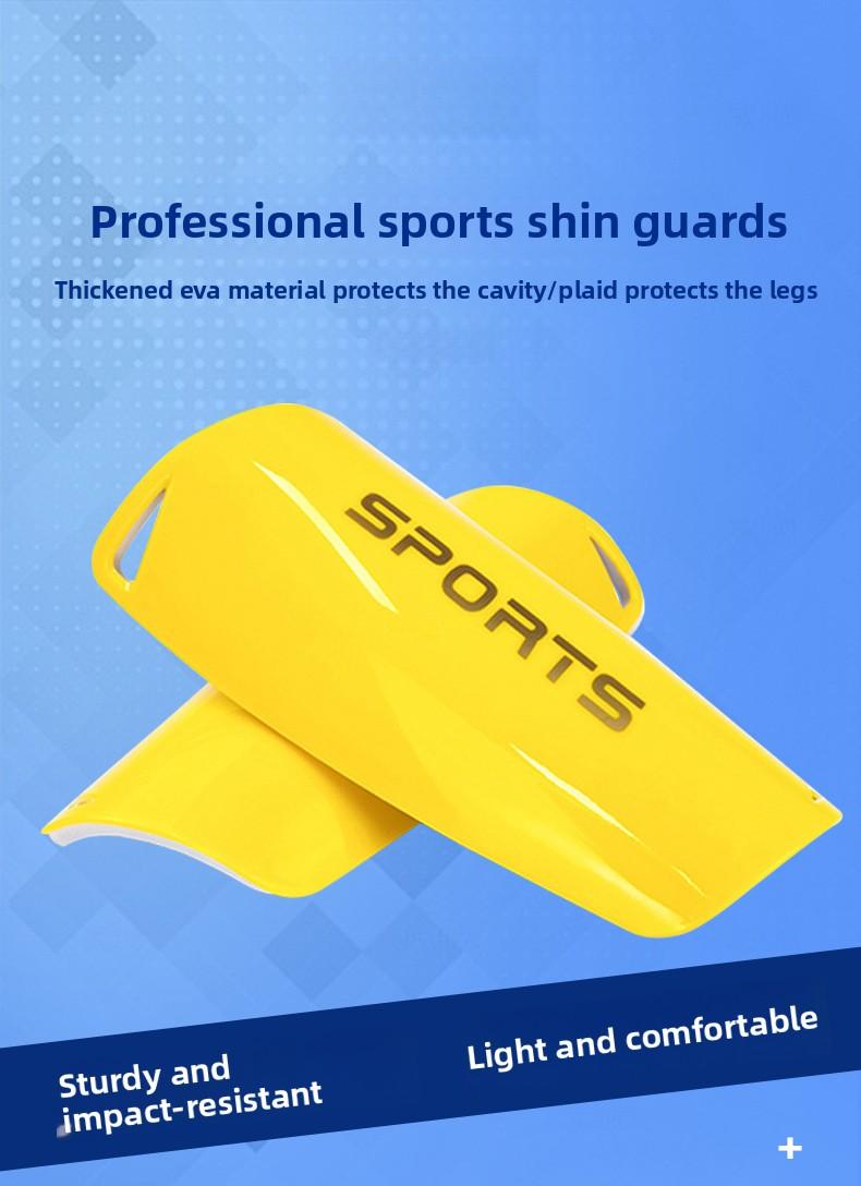 Adult football shin guards, made of PP material, are protective, impact-resistant, with a 5mm thick insert design, football equipment