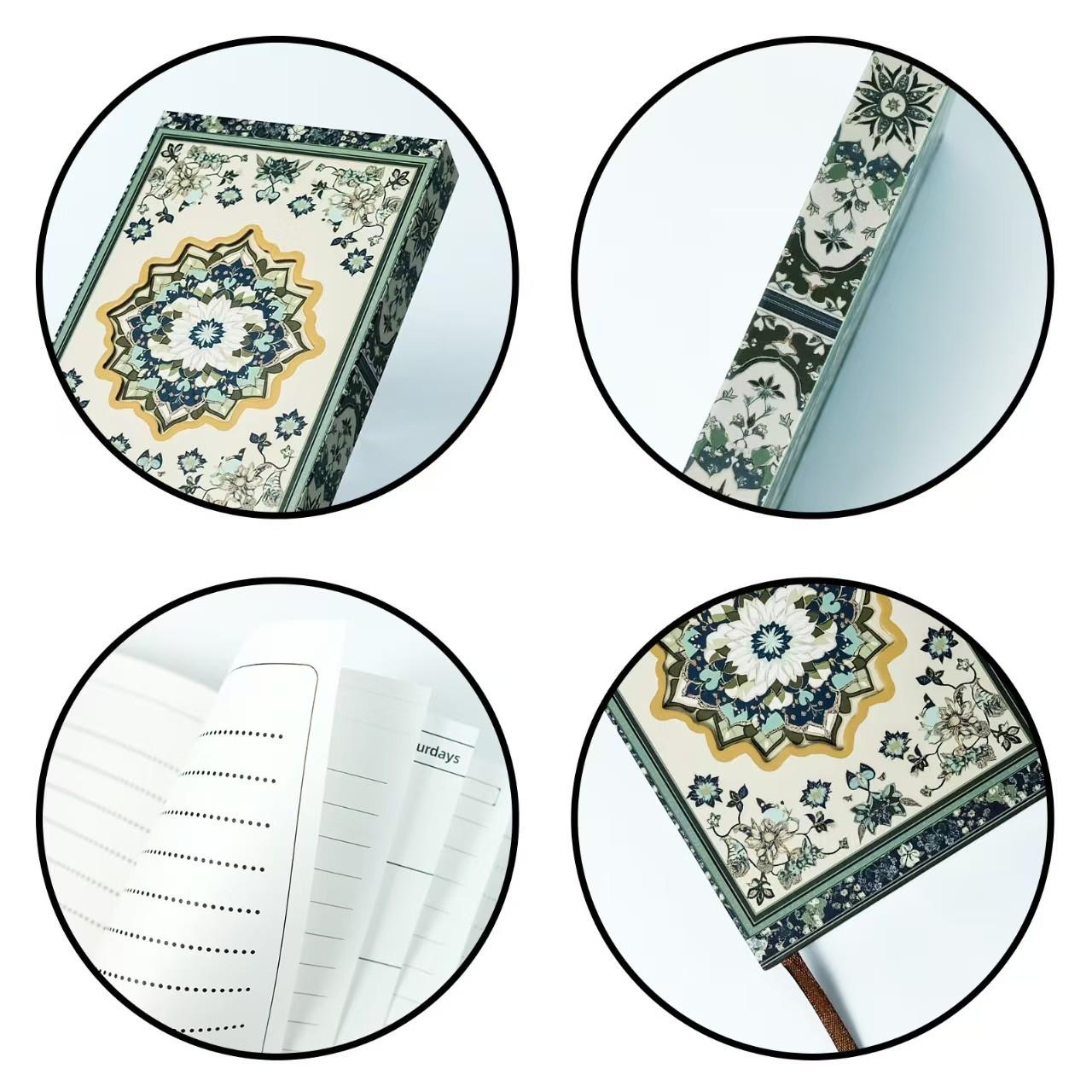 New Creative Vintage Pattern Portable Notebook, Magnetic Hollow Diary Journal, Suitable for Daily Records, Travel Notebooks, Business Notes