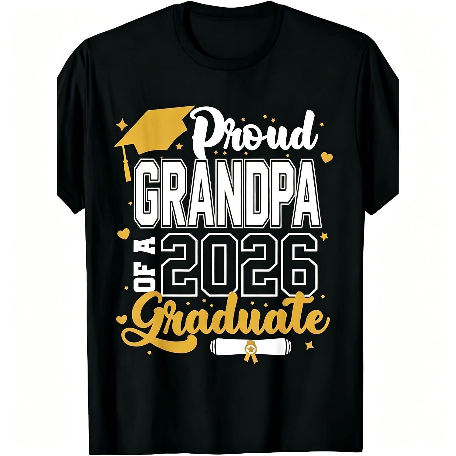 SageSprintClass of 2026 Graduation T-Shirt - Proud Dad of a 2026 Graduate, Golden Lettering & Diploma Design, Cotton sm Loose Fit S-XXXL, Black Casual Shirt for 2026 Year Parents Gift SageSprintClass of 2026 Graduation T-Shirt - Proud Dad of a 2026 Graduate, Golden Lettering & Diploma Design, Cotton sm Loose Fit S-XXXL, Black Casual Shirt for 2026 Year Parents Gift