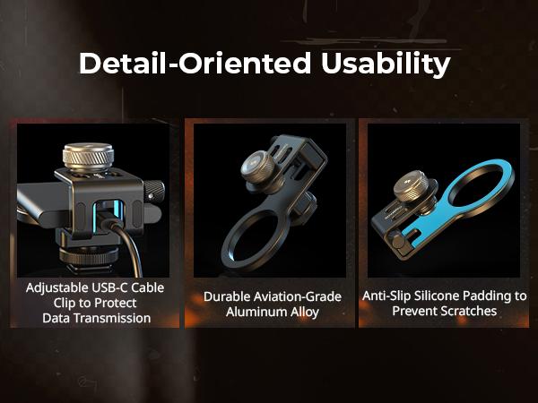 SMALLRIG SSD Holder 2-in-1 SSD Mount Bracket for MagSafe with Cold Shoe Cable Clamp, Compatible with 0.3-0.6in Thick SSDs for Samsung T5 T7 SSD, for SanDisk SSD, Compatible Cage - 4779 SMALLRIG SSD Holder 2-in-1 SSD Mount Bracket for MagSafe with Cold Shoe Cable Clamp, Compatible with 0.3-0.6in Thick SSDs for Samsung T5 T7 SSD, for SanDisk SSD, Compatible Cage - 4779