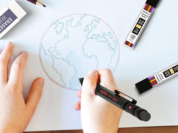 Nicpro 6 Pack Art Mechanical Pencils Set in Case, Metal Drafting Pencil 0.5, 0.7, 0.9 mm & 2mm with 13 Tube Lead Refills(4B 2B HB 2H 4H Colors) Weatherproof Barrel for Outdoor Writing Drawing Sketching Nicpro 6 Pack Art Mechanical Pencils Set in Case, Metal Drafting Pencil 0.5, 0.7, 0.9 mm & 2mm with 13 Tube Lead Refills(4B 2B HB 2H 4H Colors) Weatherproof Barrel for Outdoor Writing Drawing Sketching