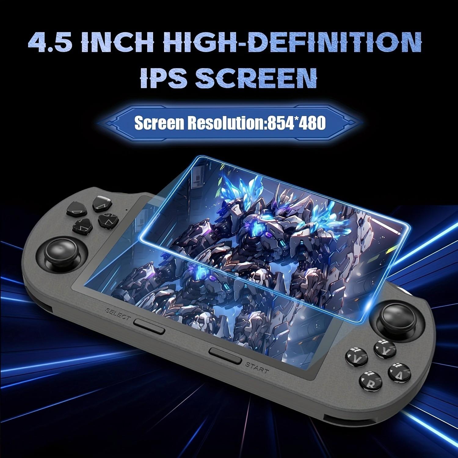 Portable Retro Game Console, 4.5-Inch IPS Screen, Mp4 & E-Book Combo, 3000mah Long Battery, OTG Function, Ideal Gift for Adults