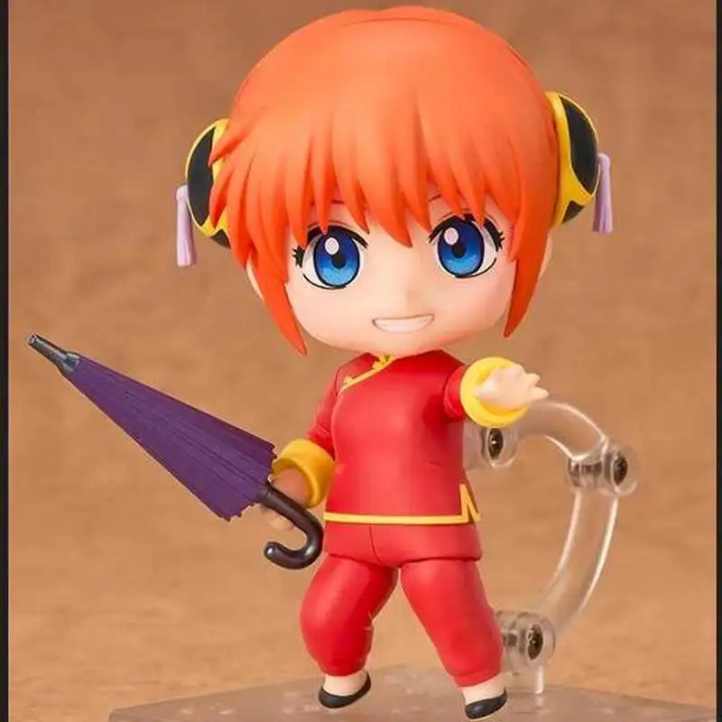 2026 hot item #2462 Gintama Gintoki Kagura Q Articulated Interchangeable Face Figure Collectible Toy Desktop Ornament Birthday Holiday Gift Popular toys