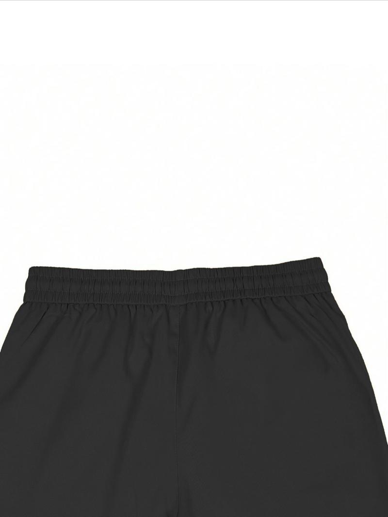 Men's Casual Cargo Pants, Wrinkled Design, Loose Fit Lightweight Sporty Style, Straight Leg Comfortable Daily Wear