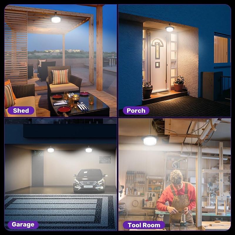 Solar Shed Light Outdoor Indoor, Upgraded 244 LED 360° Lighting Motion Sensor Pendant Lamp, Waterproof Solar Lights with Remote Timer Modes