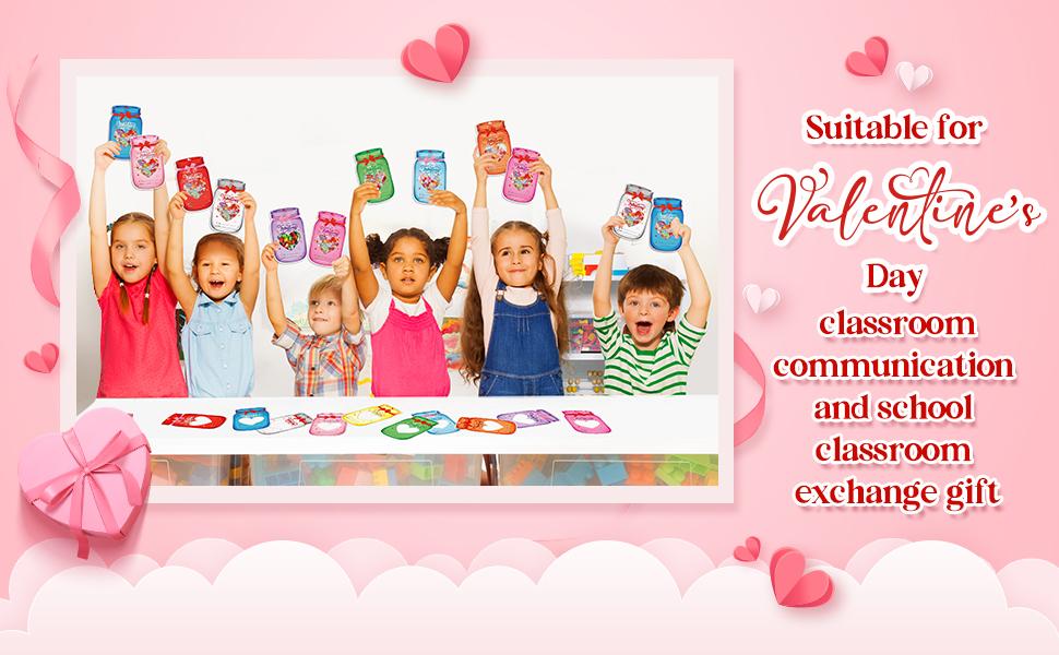 36/100 Pcs Valentine's Candy Cards Kids Gifts Set with Plastic Domes DIY Craft Treat Holder Bulk Class Valentines Candy Exchange Gifts for Couples Families School Party Classroom Gifts