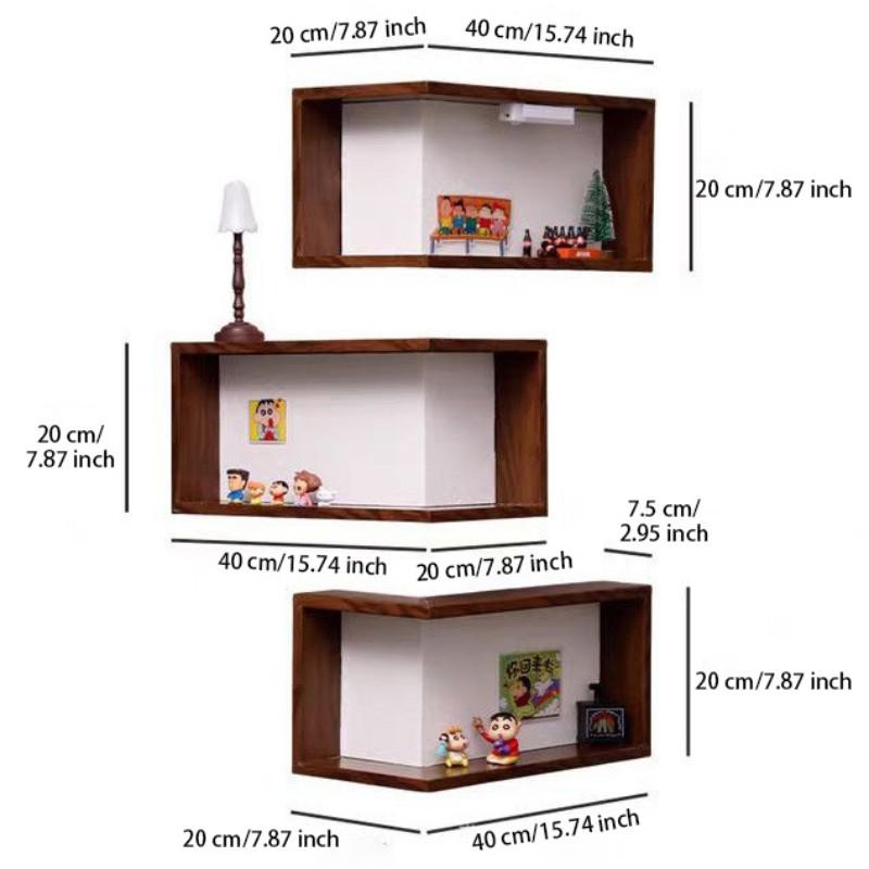 No Drilling LED Corner Shelf, Warm Light L-Shaped Display Rack, Ideal for Blind Box, Small Statues, and Aesthetic Room Decor