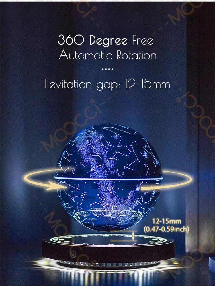 Magnetic Levitation Floating Starry Lamp, Touch Control RGB & 2700K Warm White LED Night Light, Levitating Globe Decor for Bedroom, Desk, Office – Unique Gifts Magnetic Levitation Floating Starry Lamp, Touch Control RGB & 2700K Warm White LED Night Light, Levitating Globe Decor for Bedroom, Desk, Office – Unique Gifts