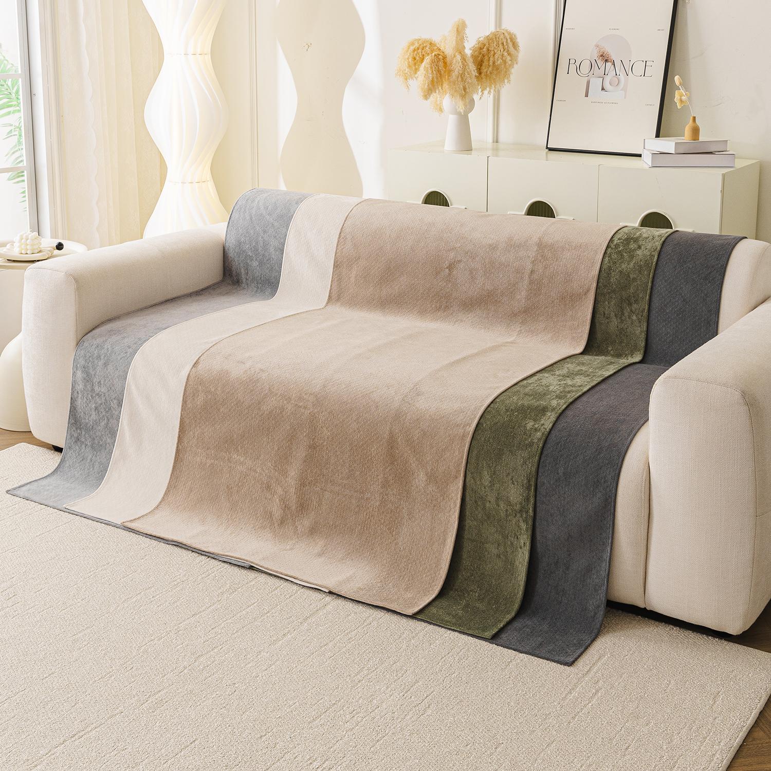 1pc Waterproof Sofa Pad, Soft Cloud-Like Fabric, Machine & Hand Washable, Reusable, All-Season, Fits Single to Five-Seater Sofas