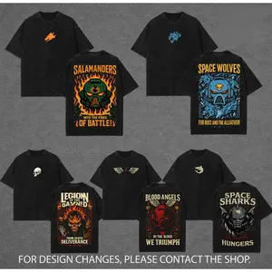 Warhammer 40K New Release Vintage Washed Tee |   Grimdark Sci-Fi Graphic Shirt |   Premium Cotton T-Shirt for Fans of Imperium, Space Marines & Chaos |   Retro Battle Aesthetic Streetwear Apparel