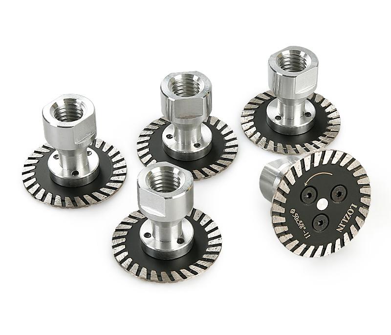 2PCS 2"(50MM) Diamond Saw Blade with Removable Flange - Professional Engraving Disc for Granite, Marble, Concrete, Stone - Angle Grinder Grinding Carving Tool Cutting Hardware