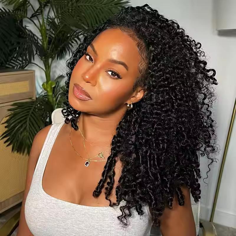 [NEW IN]Yawawe Hair 13x6 Burmese Curly Full Lace Frontal Wear go Glueless Wig with Drawstring Effortless Install Ear to Ear Straight Pre-Cut Pre-Plucked Human Hair for Women Beginnner Friendly