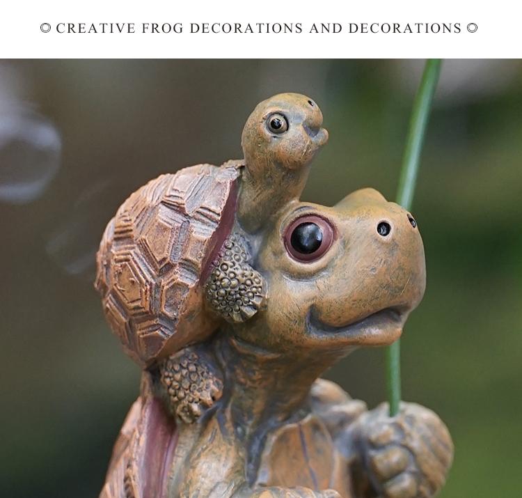 Resin Turtle Fish Tank Decorative Ornament, Creative Aquarium Decoration, Glass Fish Tank Accessory, Submerged Turtle Display Piece