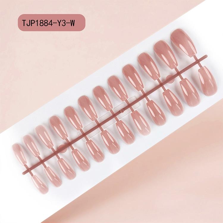 Solid color ballet nail tips wholesale, uncoated UV false nail patches, extra-long manicure press-on nails, Red Press on Nails Glossy Almond Shape Fake Nails Valentines Day Nails for Women