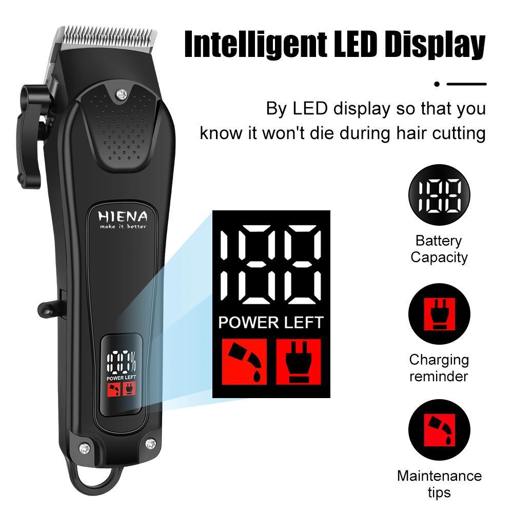 electric hair clipper adopts a cordless design, equipped with stainless steel sharp blade and silent motor, supports oil head and gradient styling, and can also shave beard and body hair. It provides a limit comb and adjustable blade suitable for home use