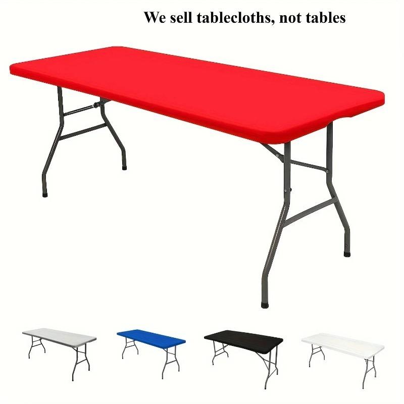 Polyester Rectangular Elastic Universal Protective Cover For Home Parties, Banquets, Picnics, Wedding Decorations, Rectangle Tablecloth