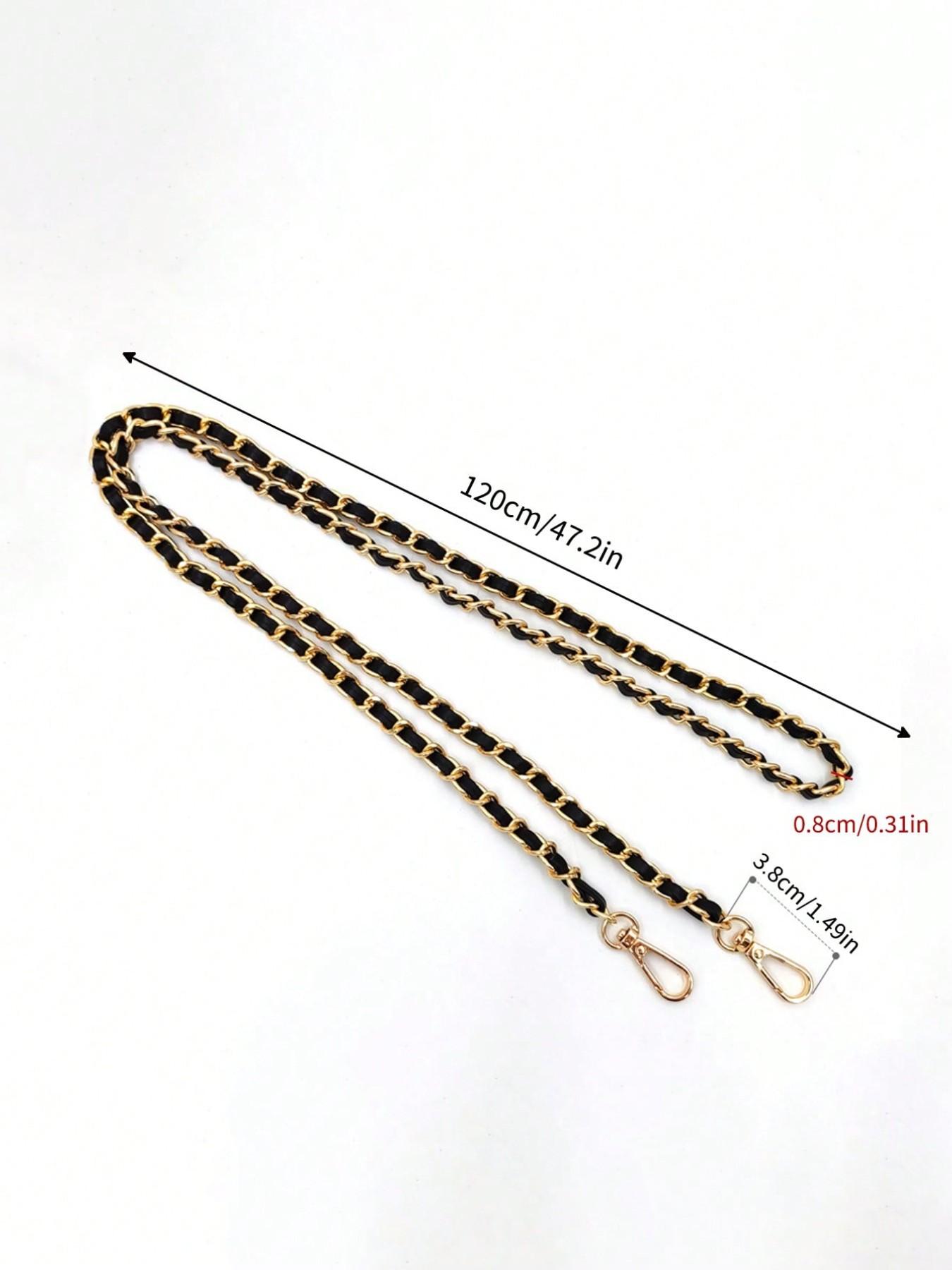 A PU leather chain shoulder strap, suitable for handbags, backpacks, phone cases, etc., can be used as a single shoulder crossbody strap or a replacement accessory for metal chain bags, a versatile crossbody bag chain shoulder strap, Accessories for Bags