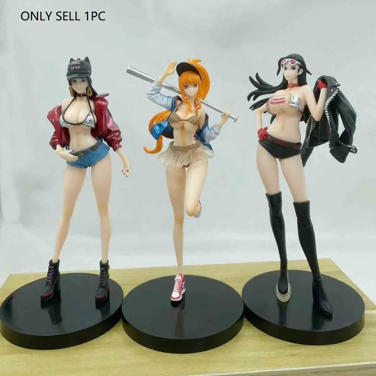 One Piece Robin Statue Model, Streetwear Trendy Female Emperor Robin Figure, Collectible Handmade Sculpture, Perfect Gift for Fans