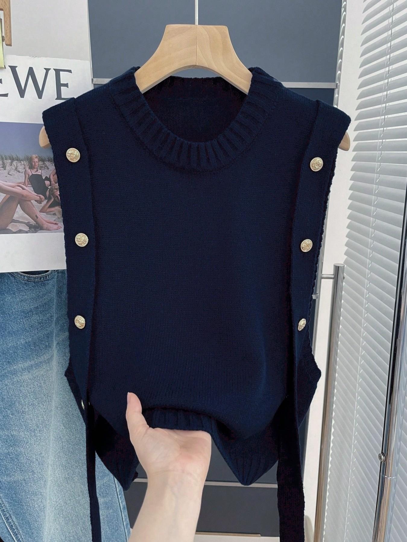 Women's Sweater Vest Top, Spring & Summer, Stylish Casual Ladies' Clothing, Perfect for Outdoor Wear, Trendy Women's Knitwear Women's Sweater Vest Top, Spring & Summer, Stylish Casual Ladies' Clothing, Perfect for Outdoor Wear, Trendy Women's Knitwear