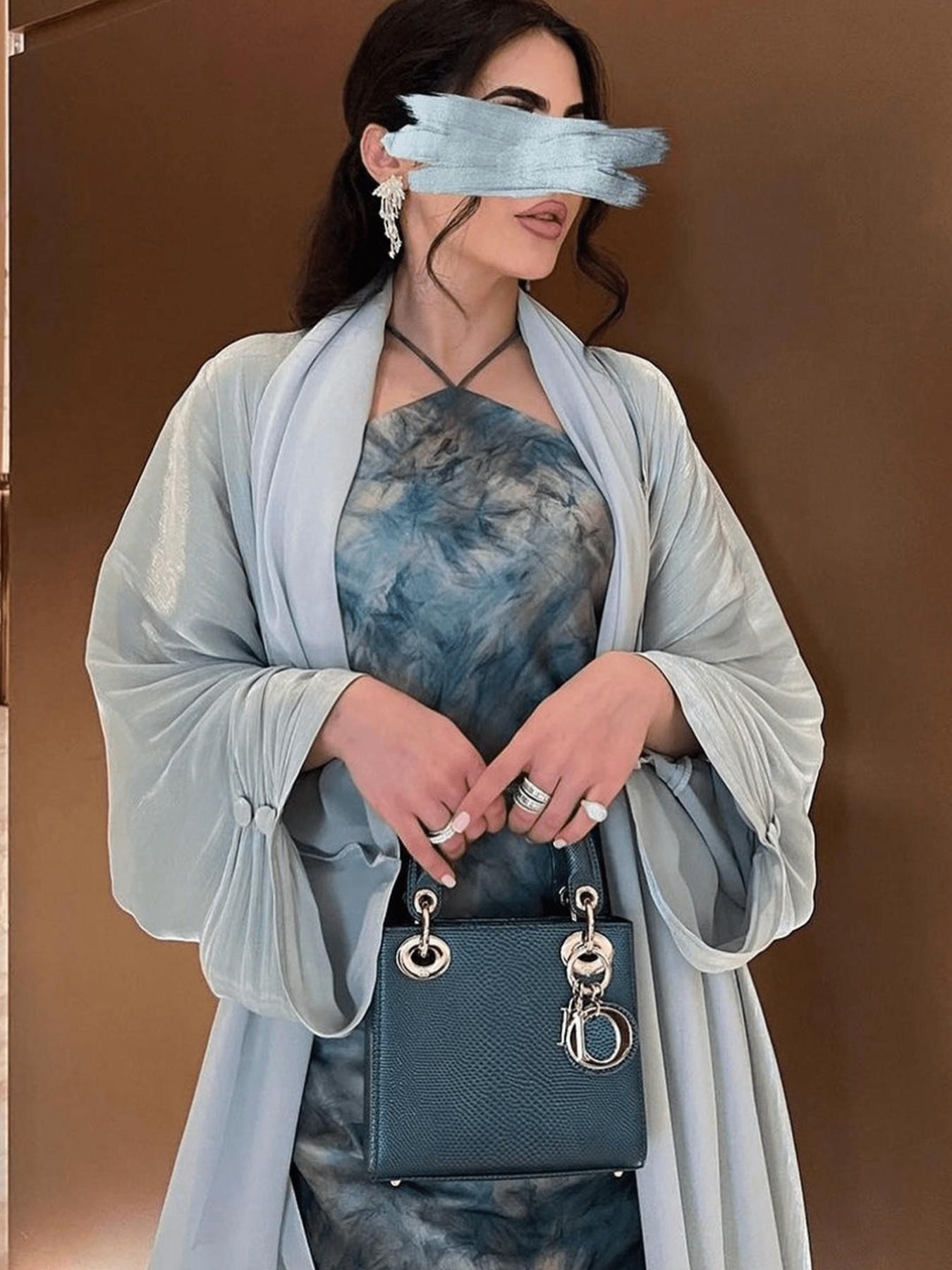 Clear Pearl Gloss Pleated Bubble Sleeve Long Cardigan, Soft Light Flowy Loose Fit, Versatile Outerwear for Commute and Dates, Clothes Women