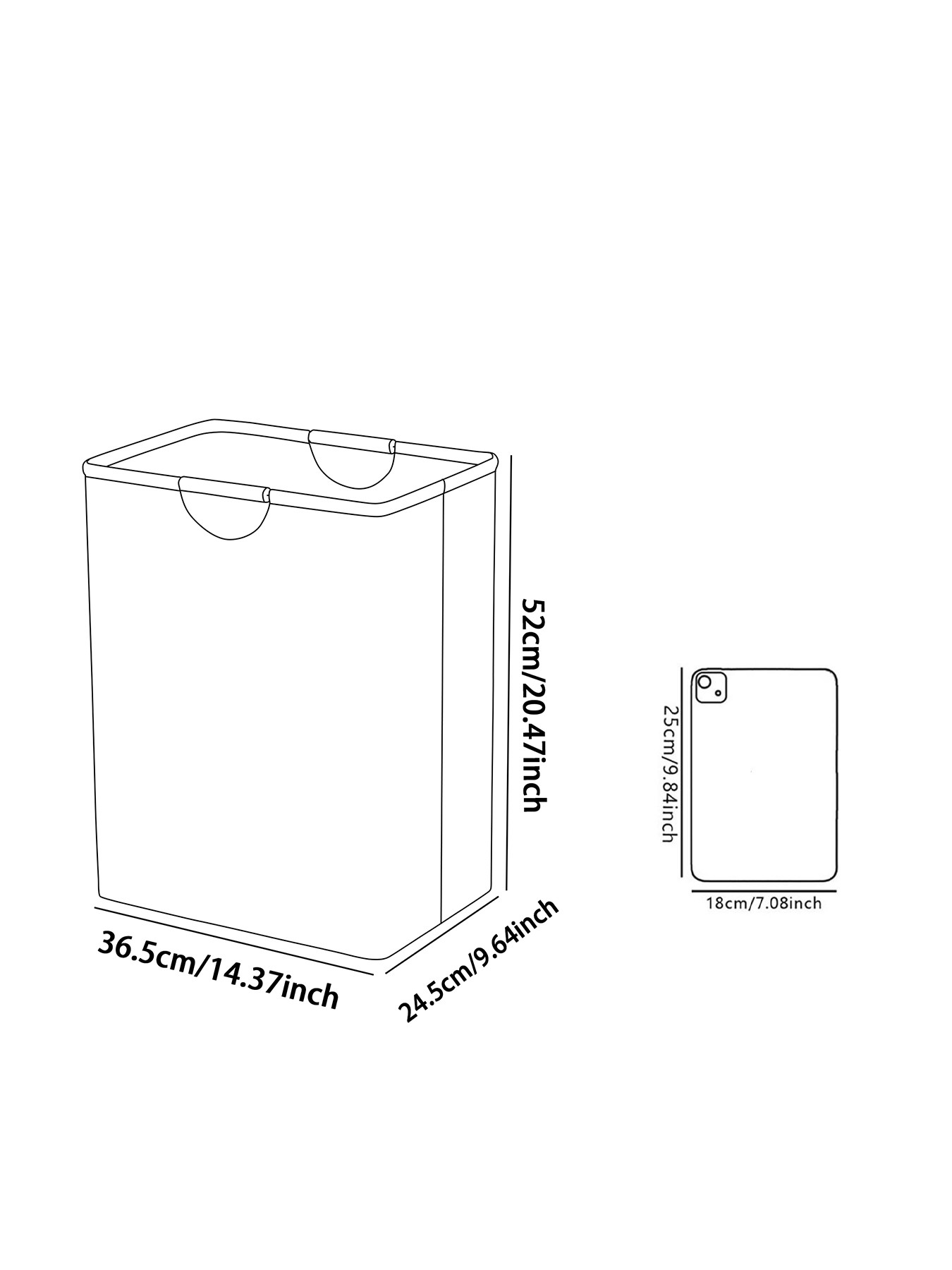 Lips Pattern Printed Open Storage Box, Foldable Laundry Basket with Handle, Home Bathroom Collapsible Clothes Organizer Bucket, Folding Laundry Basket