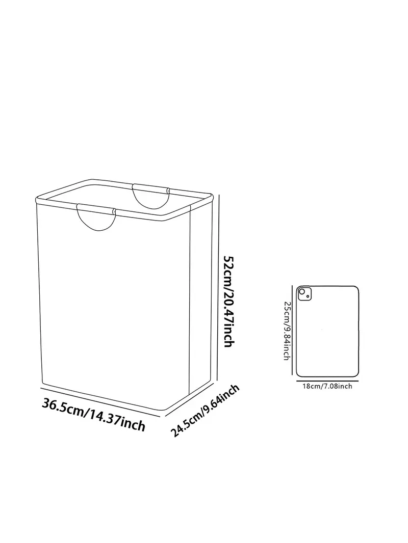 Butterfly Knot Pattern Open Storage Box, Foldable Laundry Basket with Handle, Home Bathroom Collapsible Dirty Clothes Bucket