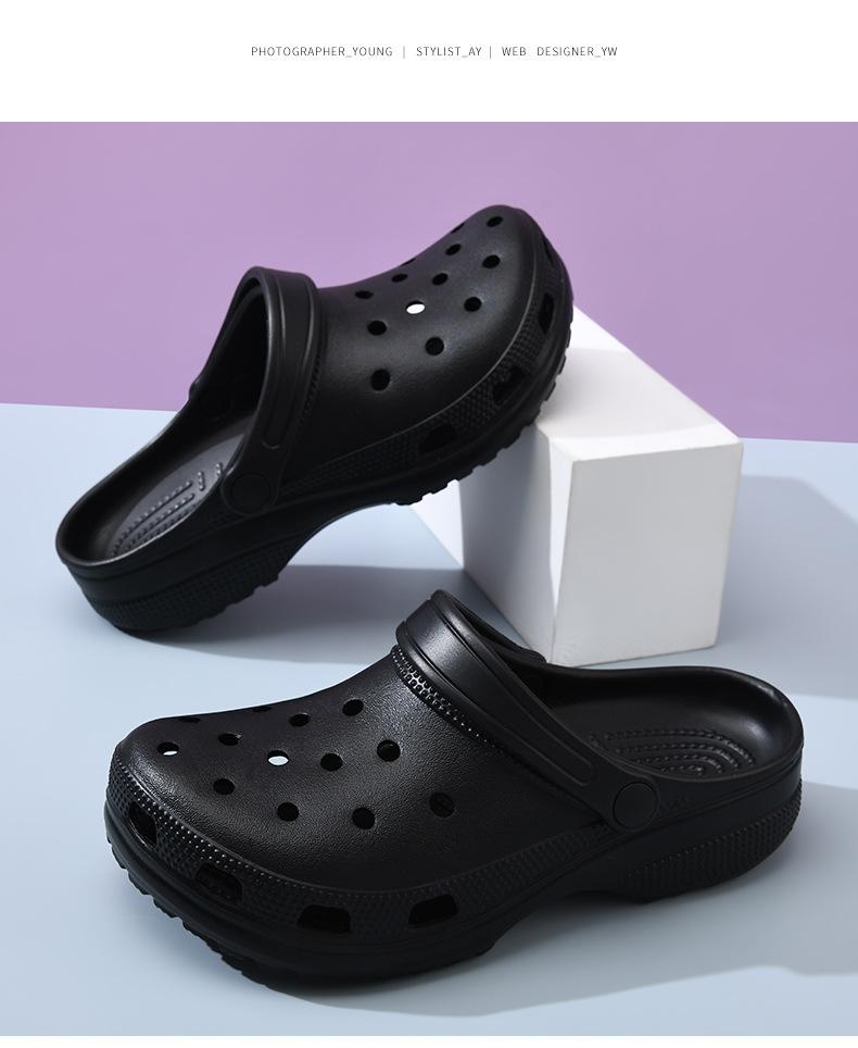 Unisex Comfortable Eva Slip-On Shoes, Lightweight Breathable Casual Footwear, Stylish Hole Shoes for Everyday Wear, Breathable Lightweight Clogs