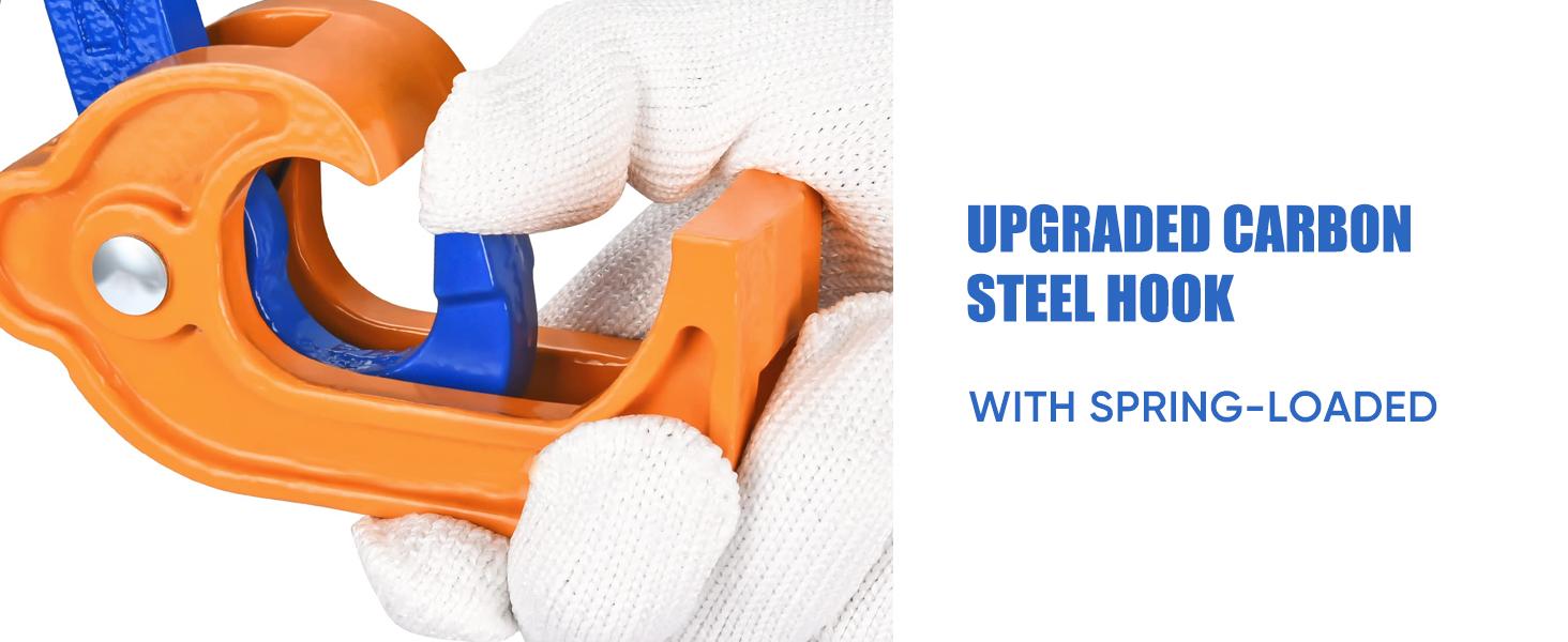 Chain Drum Lifter 2000lbs/1T Oil Barrel Clamp Material Transport Tool with G80 Lifting Chain Drum Lifter Chain for 55 Gallon Drums equipment mechanic