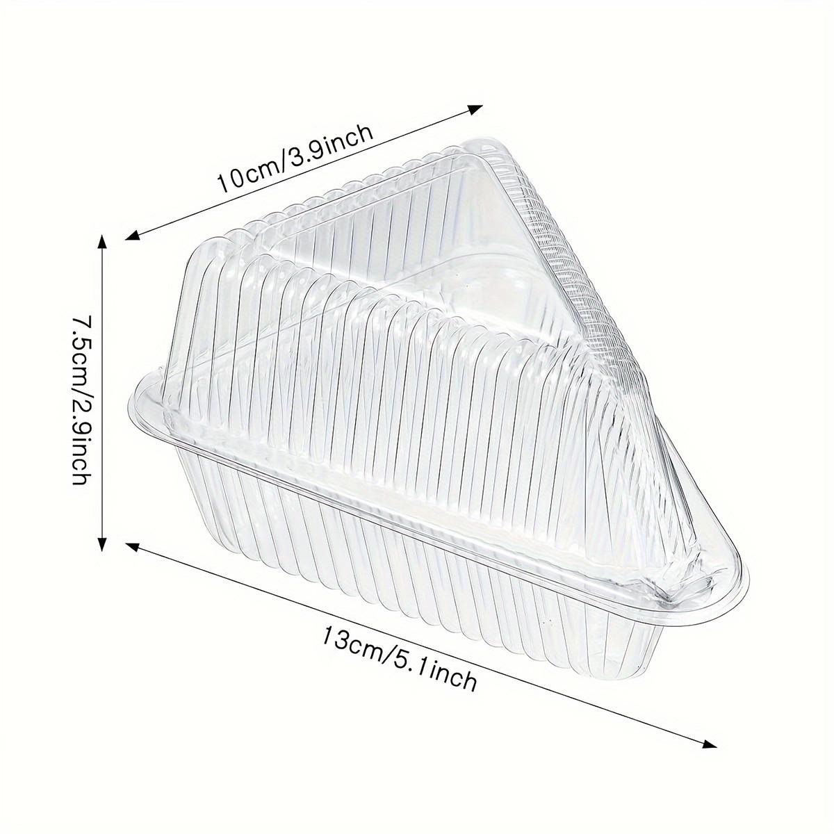 25/50/100pc triangular cake boxes with lids, Bakeware, mousse baking packaging boxes, disposable food storage boxes, transparent plastic pastry multi-layer cake boxes suitable for pies, cakes, pastries, dessert storage boxes, Baking Supplies