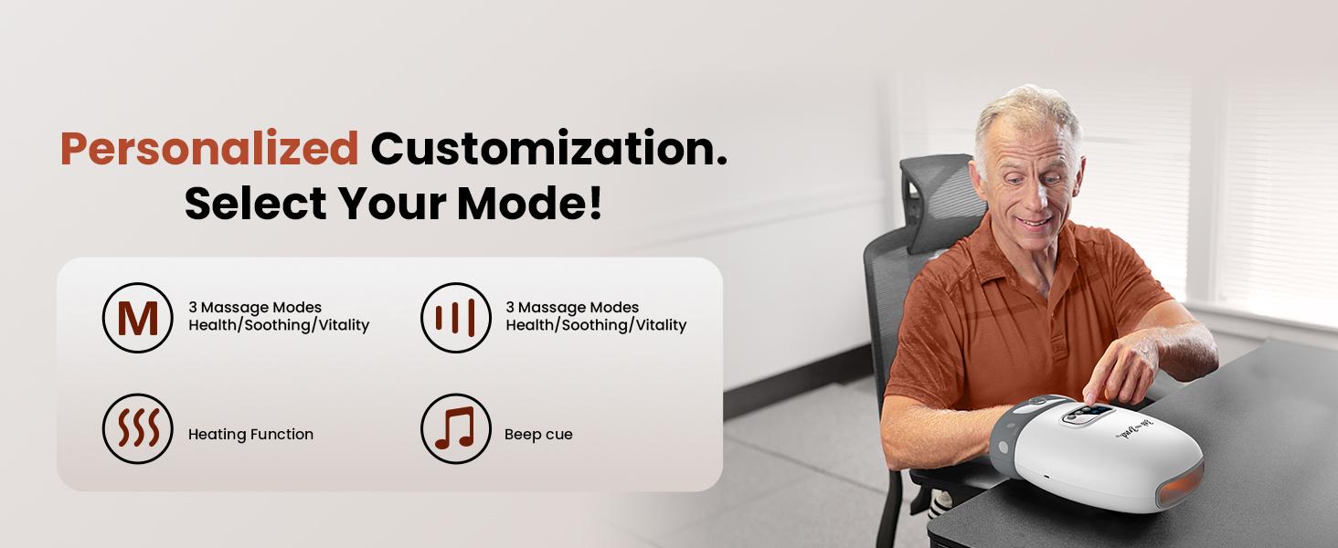 BOB AND BRAD Hand Massager with Heat and Compression, Pain Relief, Shiatsu Hand Massager for Arthritis and Carpal Tunnel,Pain Relief from Wrist to Palm and Finger, FSA and HSA Eligible,102.2-113°F(39-45°C),3 Intensity Levels BOB AND BRAD Hand Massager with Heat and Compression, Pain Relief, Shiatsu Hand Massager for Arthritis and Carpal Tunnel,Pain Relief from Wrist to Palm and Finger, FSA and HSA Eligible,102.2-113°F(39-45°C),3 Intensity Levels