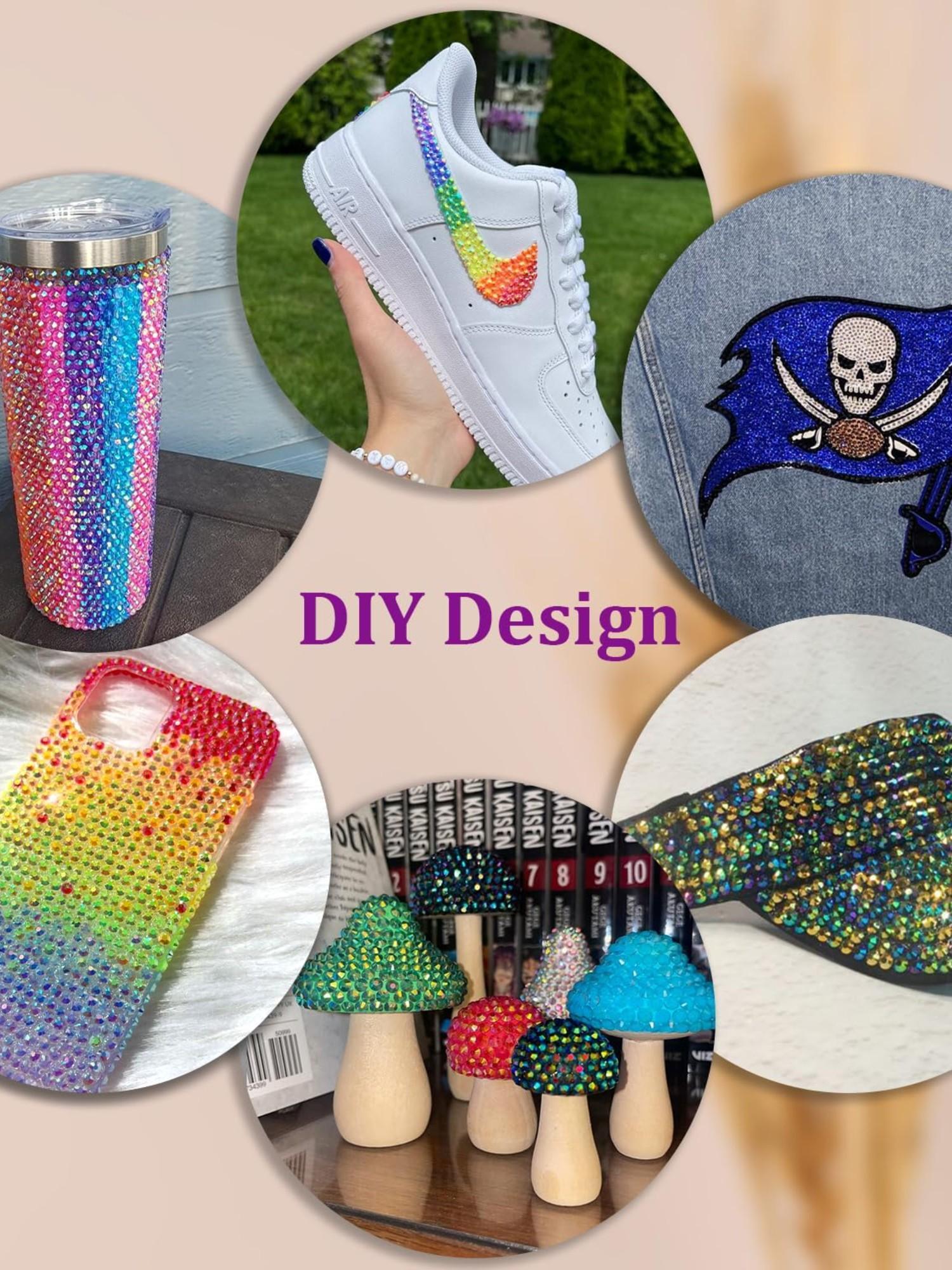 30000Pcs Resin Jelly Rhinestones for Bedazzling, Multicolor 3mm Flatback Gems for Art, Bedazzler Kit with 3Pcs 10ml B7000 Jewelry Glue for Nail Art Crafting Book Makeup DIY