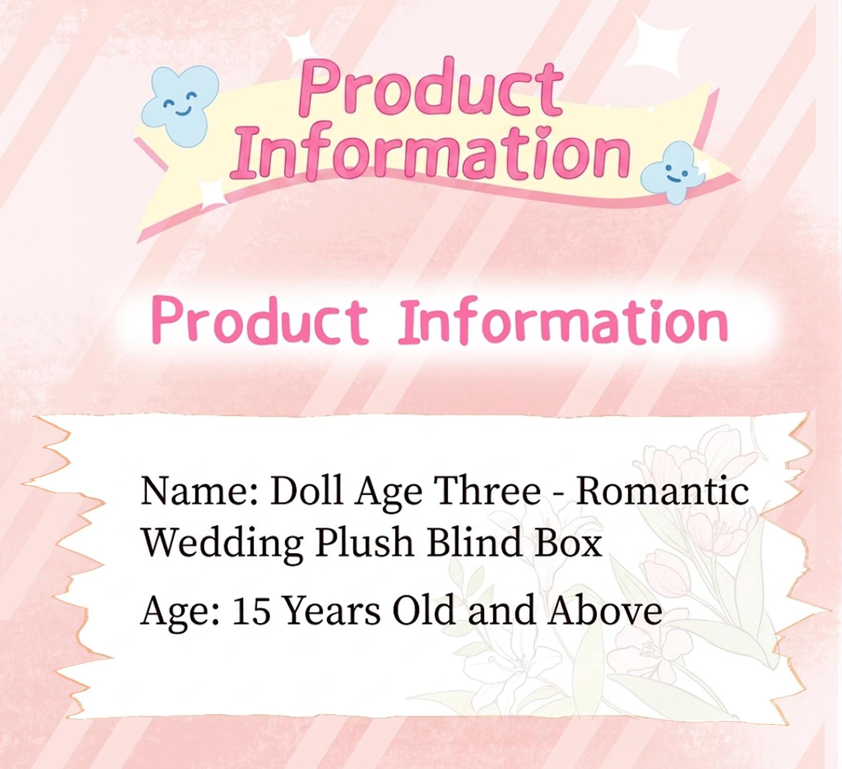 Baby Three Lovely Wedding 400% Series Blind Box - Large Size Kawaii Bunny Couple Mystery Box, Romantic Town Theme Decor & Emotional Companion, Cute Collectible Vinyl Plush Toy, Wedding Gift for Her, Home Desk Ornament