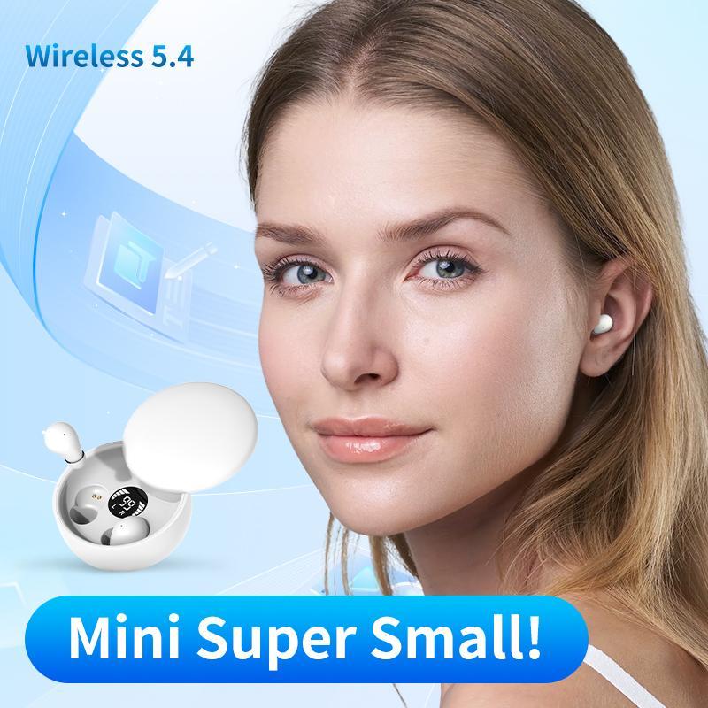 Mini Invisible Headphones Bluetooth 5.4 True Wireless In-Ear Earphones sport Audio Earbud audifonos bluetooth wireless headphones noise cancelling headphones gamingheadset Mini Invisible Headphones Bluetooth 5.4 True Wireless In-Ear Earphones sport Audio Earbud audifonos bluetooth wireless headphones noise cancelling headphones gamingheadset