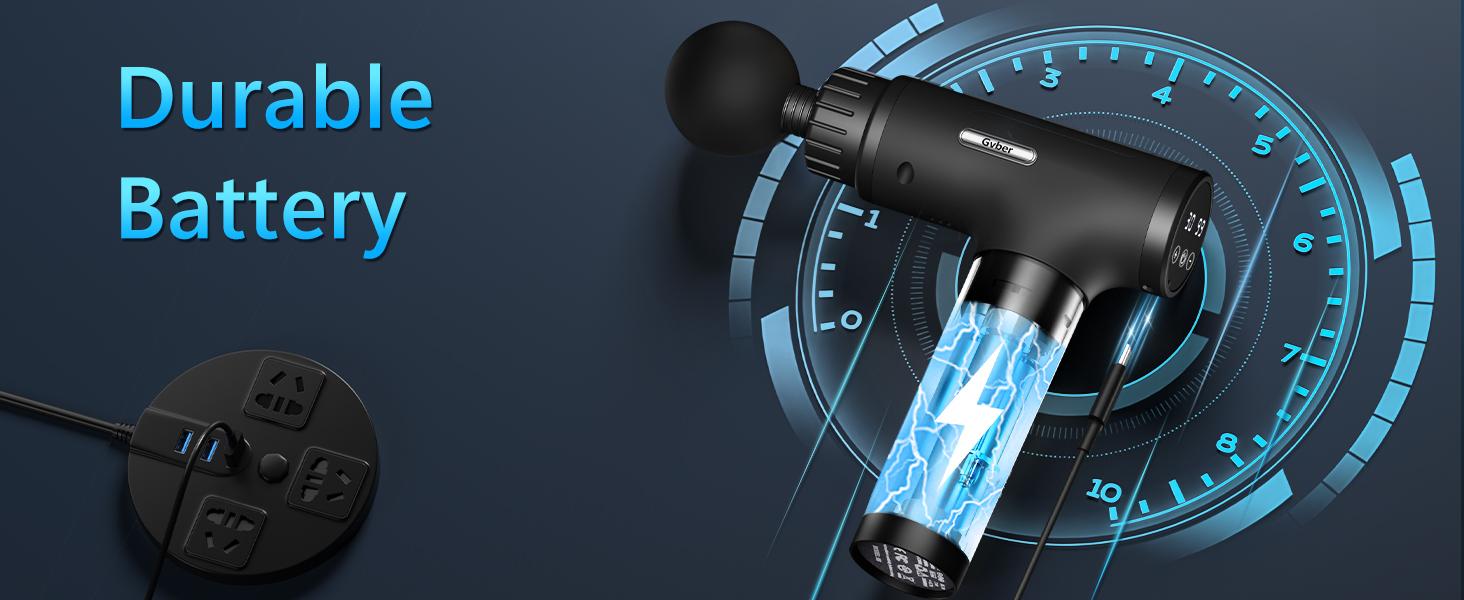 Muscle Massage Gun X6, Deep Tissue Back/Knee/Foot/Neck Massager with 6 Replacement Heads, 30 Speed, LED Display, Portable Massager Device, Perfect Gift Lightweight