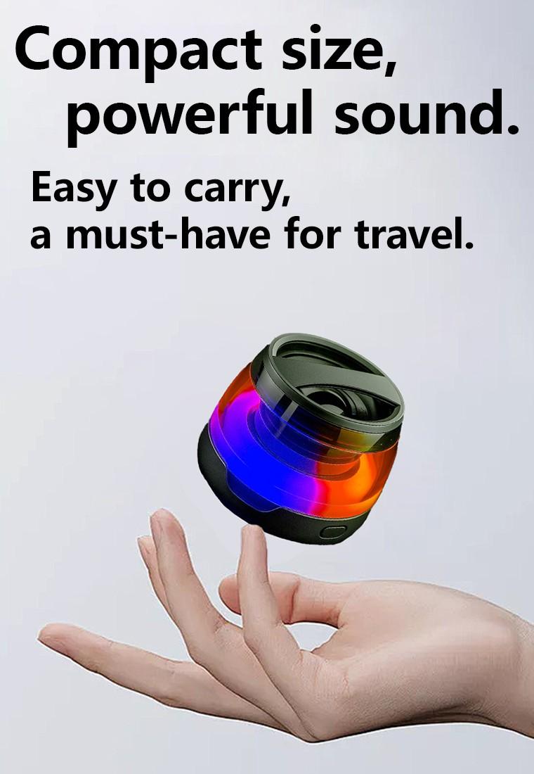 Party Ready Magnetic Speaker Mini RGB Bluetooth Wireless for Camping Travel Portable Audio