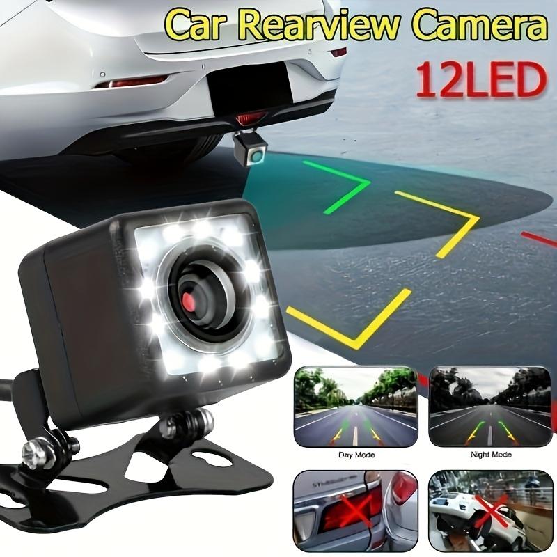 1pc Universal Fit 480p HD Backup Camera with 12 LED Lights, Adjustable Rear View License Plate Camera for Cars, SUVs, Vans, Trucks, RVs, Pickup, Minivan - Easy Installation, Night Vision, Wide Angle, No Battery Required